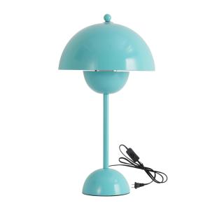 Lámpara de mesa tipo seta nórdica de metal, e27, 45 cm, tur…