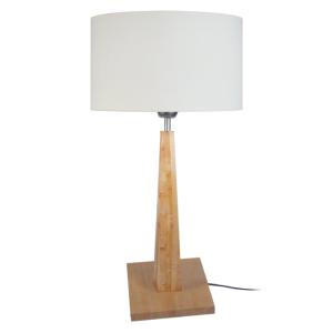 Lámpara de mesa tosel ,madera,natural,a56xd30xp30 cm