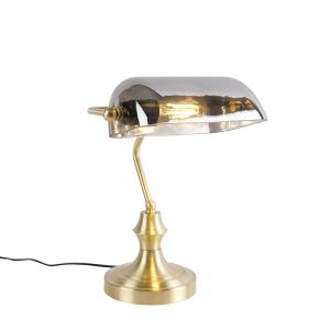 Lámpara de mesa vidrio oro/latón 26.5 x 24.5 x 34.5    (cm)…
