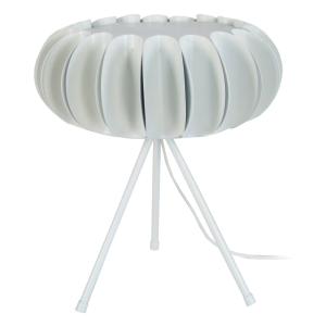 Lámpara de mesametal Alt.35cm blanco Pantalla: blanco o