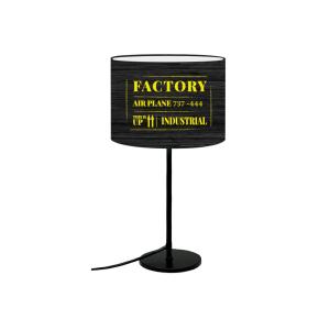 Lámpara de mesilla de noche factory amarillo