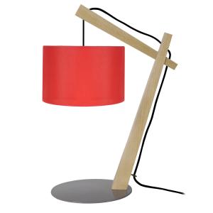 Lámpara de mesita 29cm  rojo