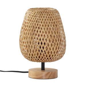 Lámpara de mesita de Bambú, diametro 25 cm