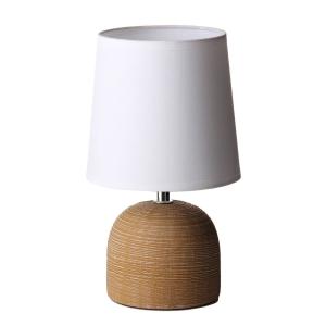 Lámpara de mesita de noche clásica de cerámica beige de 16x…