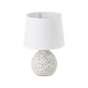 Lámpara de mesita de noche contemporánea de cerámica blanca…