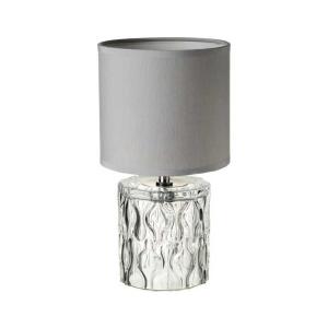 Lámpara de mesita de noche tallada luxury cristal gris de 2…