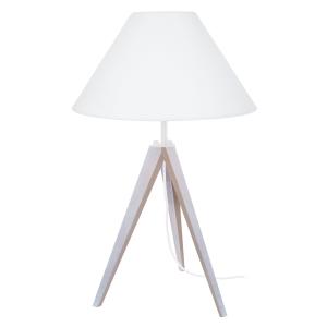 Lámpara de noche madera blanco marfil 54cm