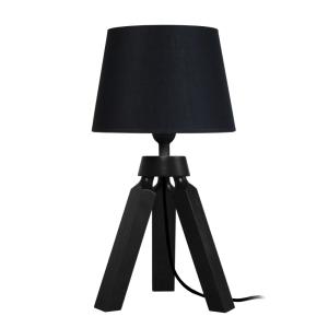 Lámpara de noche tosel ,madera,negro ,a30xd16xp16cm