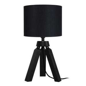 Lámpara de noche tosel ,madera,negro ,a31xd16xp16cm