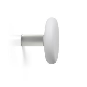Lámpara de pared aluminio blanco E27 Dash transparente