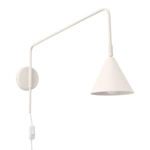 Lámpara de pared beige acero