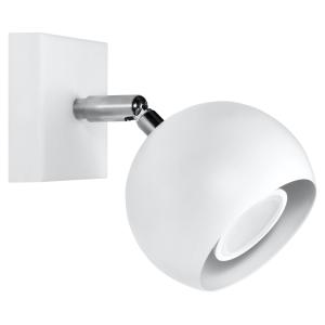 Lámpara de pared blanco acero  alt. 10 cm