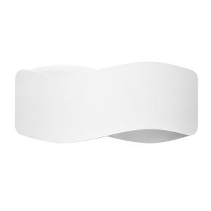 Lámpara de pared blanco acero  alt. 13 cm