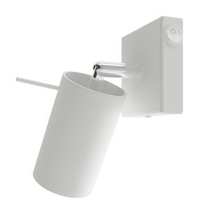 Lámpara de pared blanco acero  alt. 16 cm
