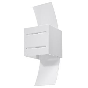 Lámpara de pared blanco aluminio/vidrio