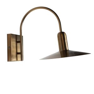 Lámpara de pared de hierro en color oro de 30x27x46cm