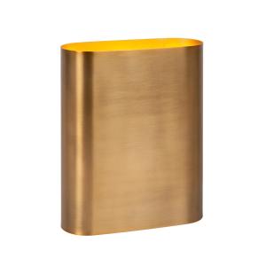 Lámpara de pared de metal 2xE14, oro mate / latón