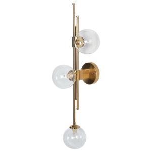 Lámpara de pared dorado metal