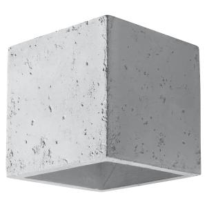 Lámpara de pared gris concreto  alt. 10 cm