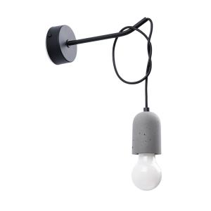 Lámpara de pared gris negro pvc, concreto  alt. 50 cm