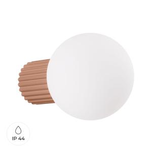 Lámpara de pared moca aluminio/vidrio