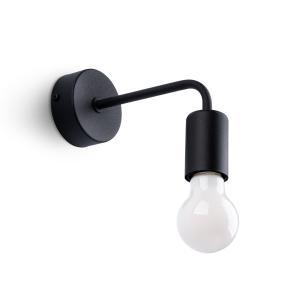 Lámpara de pared negro acero alt. 15