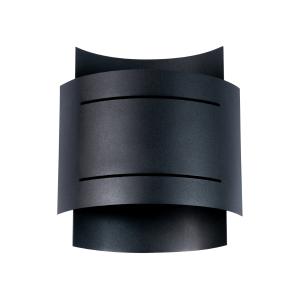 Lámpara de pared negro acero  alt. 23 cm