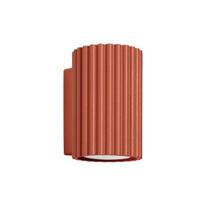 Lámpara de pared ocre rojo aluminio alt.  7 cm