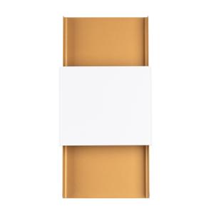 Lámpara de pared oro/blanco acero alt. 40