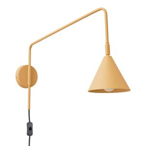 Lámpara de pared oro/negro acero