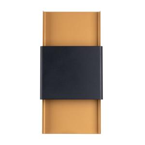 Lámpara de pared oro/negro acero alt. 40