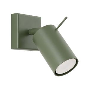 Lámpara de pared verde oliva acero alt.  8 cm