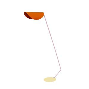 Lámpara de pie 85cm metal naranja
