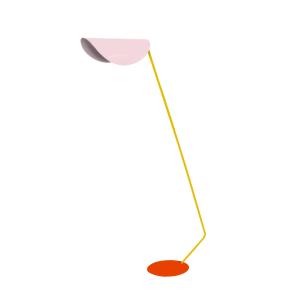 Lámpara de pie 85cm metal rosado