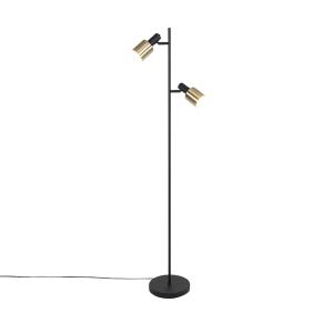 Lámpara de pie acero latón 43 x 25 x 156    (cm)