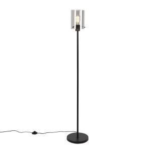 Lámpara de pie acero negro 25 x 148 (cm)