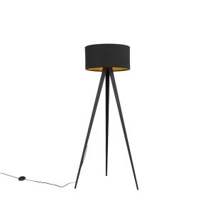 Lámpara de pie acero negro 65 x 136 (cm)
