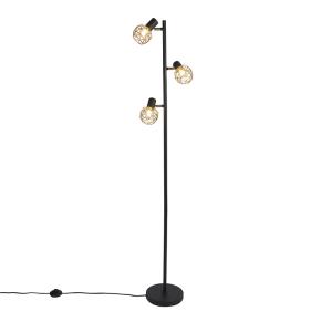 Lámpara de pie acero oro/latón 21 x 150 (cm)