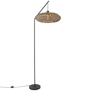 Lámpara de pie bambú negro 71.5 x 50 x 180(cm)