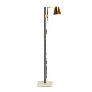 Lámpara de pie, de hierro, en color negro, de 20x50x157cm