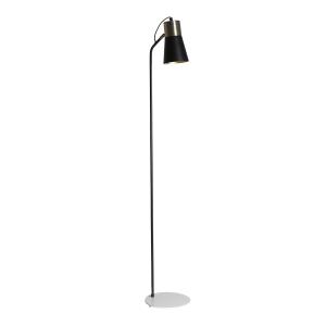 Lámpara de pie, de hierro, en color negro, de 24x30x151cm
