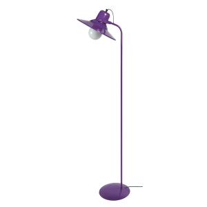 Lámpara de pie de lectura metal púrpura