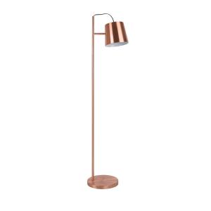 Lámpara de pie de metal cobre