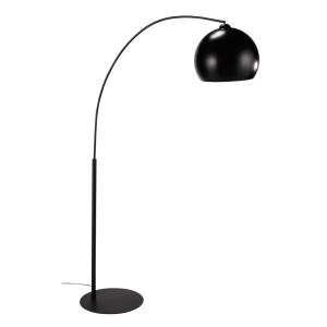 Lámpara de pie de metal negro Al.195cm BLACK SPHERE