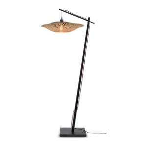Lámpara de pie en bambú negro y natural 176cm