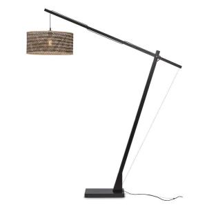 Lámpara de pie en bambú negro y natural 207cm