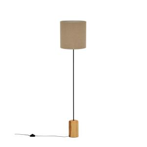 Lámpara de pie en color marrón claro