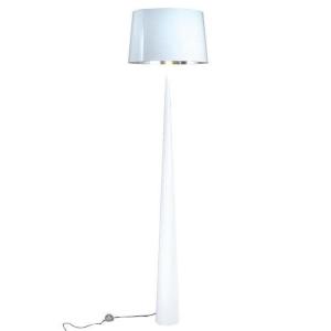 Lámpara de pie en metal blanco 177,5cm