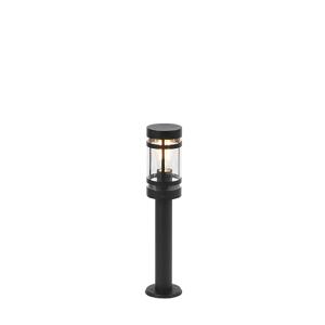Lámpara de pie exterior acero inoxidable negro 11 x 50 (cm)