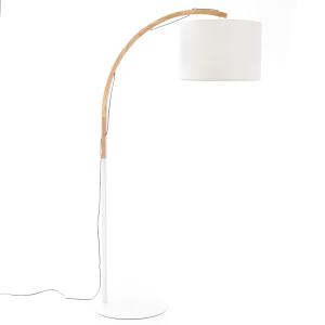 Lámpara de pie madera - metal natural - blanco 190 cm x 110…